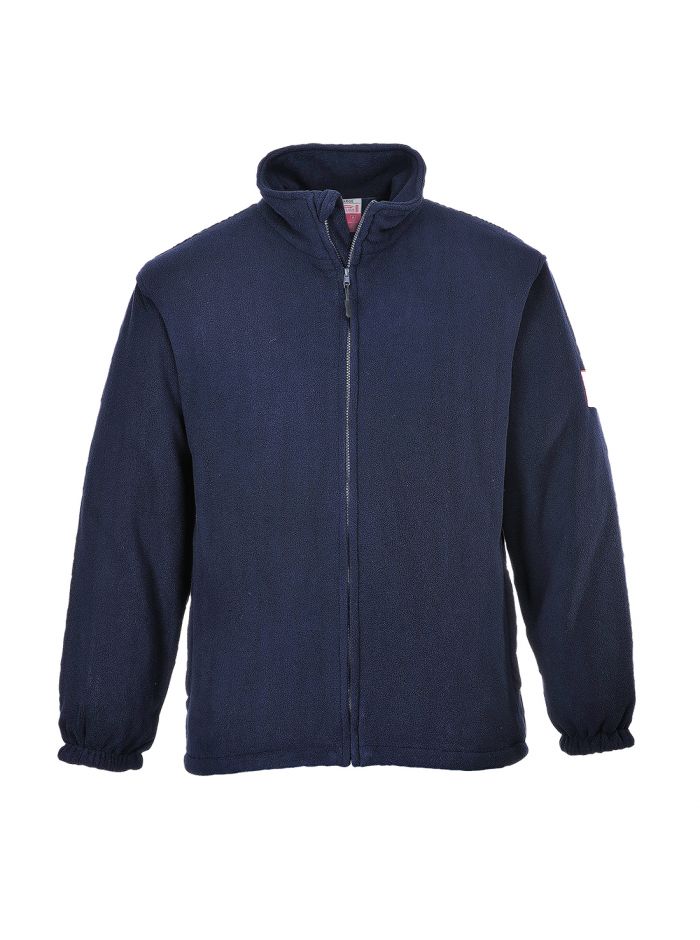 Flame Resistant Anti Static Fleece, 4XL, R, Navy