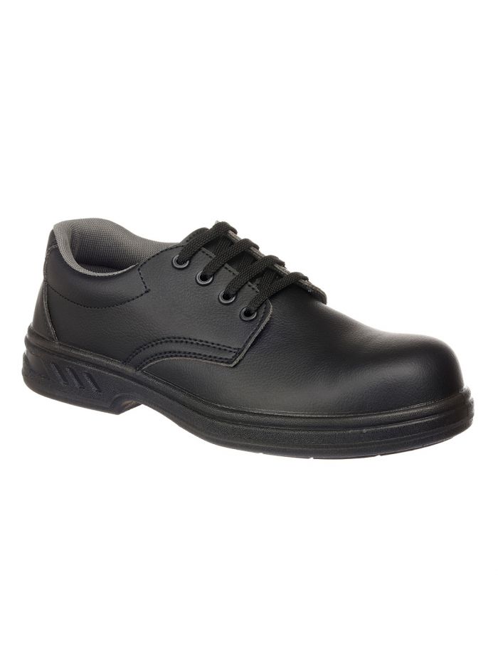 Steelite Laced Safety Shoe S2 FO SR, 34, R, Black