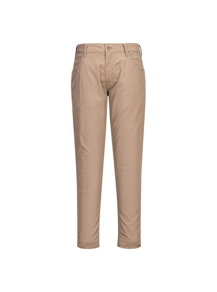 Bizflame 88/12 Stretch FR Work Pants, 30, R, Khaki