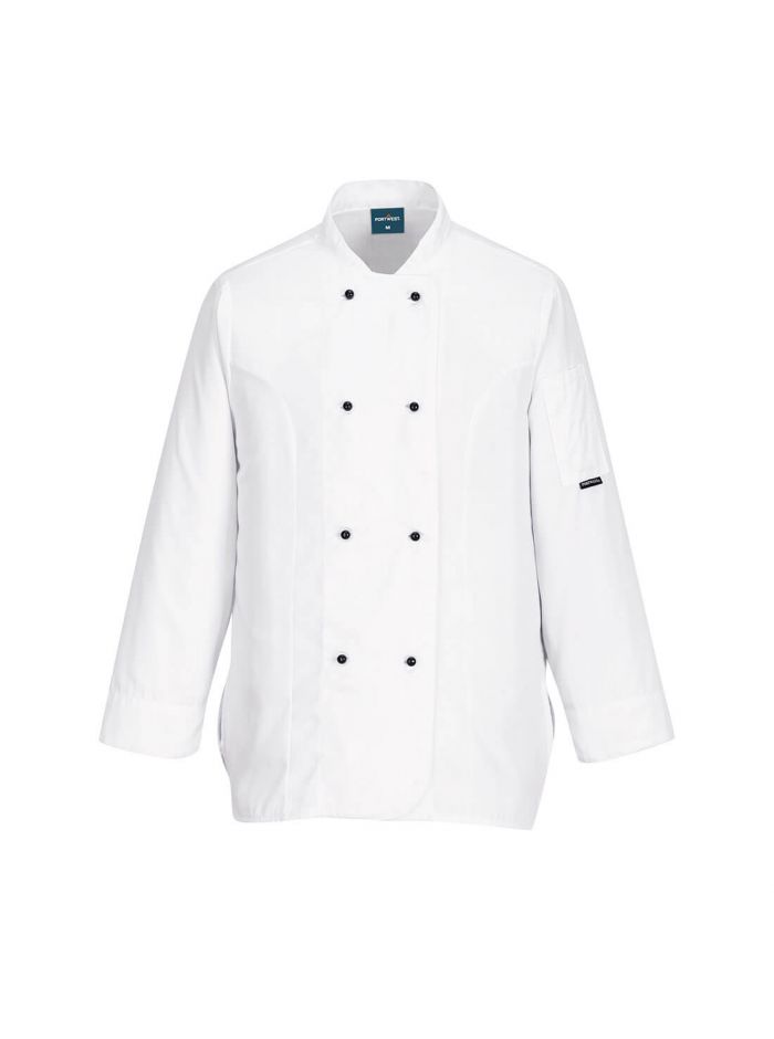 Chef's Women's MeshAir Rachel Jacket L/S , L, R, White
