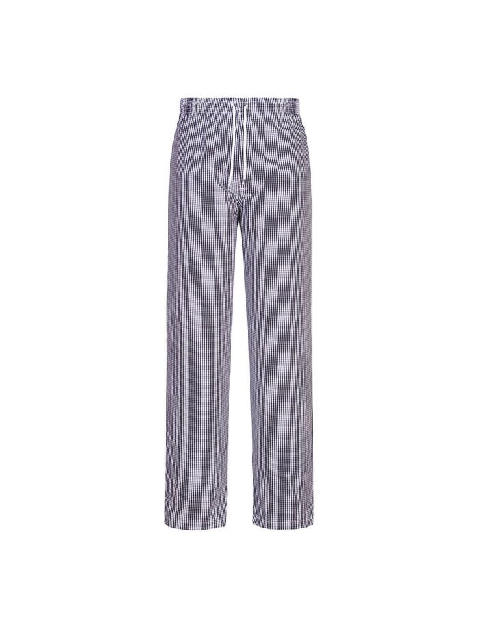 Chef's Bromley Trousers , L, R, Blue Check