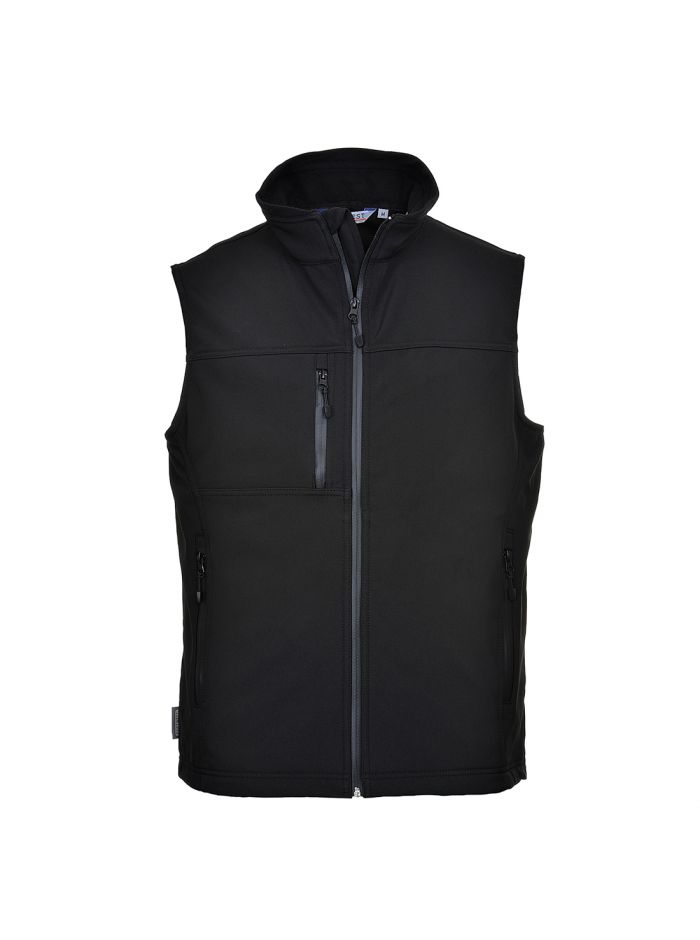 Softshell Bodywarmer (3L), L, R, Black
