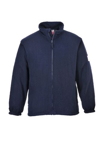 Flame Resistant Anti Static Fleece, 4XL, R, Navy