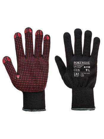 Polka Dot Glove, L, R, Black