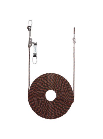 20m Rope Guided Fall Arrest, , R, Black/Orange