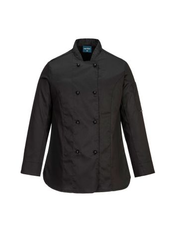 Chef's Women's MeshAir Rachel Jacket L/S , L, R, Black