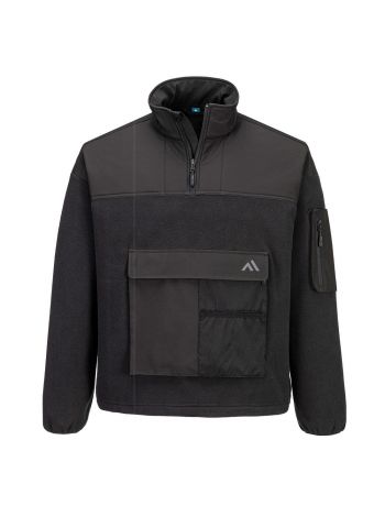 KX3 1/4 Zip Fleece, L, R, Black