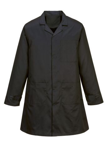 Anti-Static ESD Coat, 4XL, R, Black