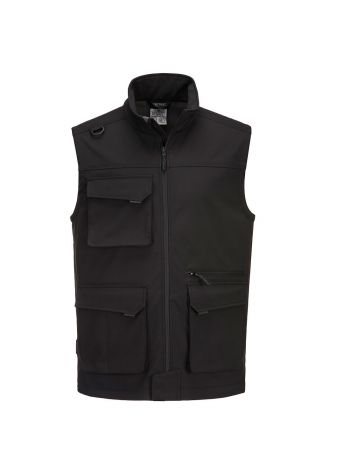 KX3 Softshell Bodywarmer (3L), L, R, Black