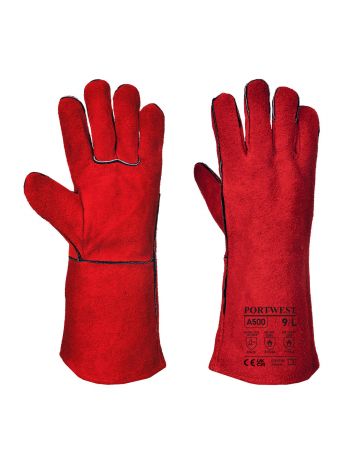 Welders Gauntlet, M, R, Red