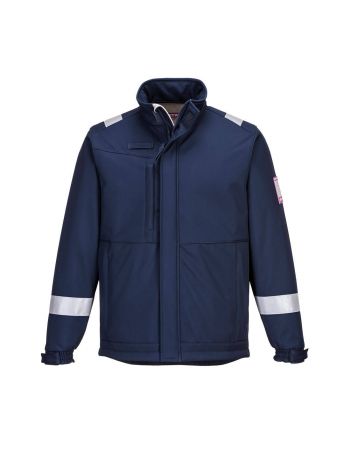 Modaflame Softshell Jacket , 4XL, R, Navy