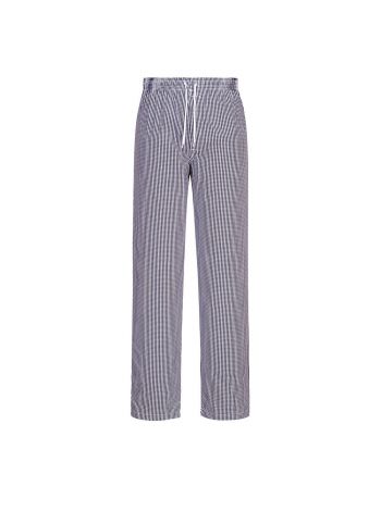 Chef's Bromley Trousers , L, R, Blue Check