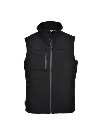 Softshell Bodywarmer (3L), L, R, Black